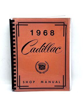 1968 Cadillac Shop Manual Service Repair Guide Vintage General Motors Detroit